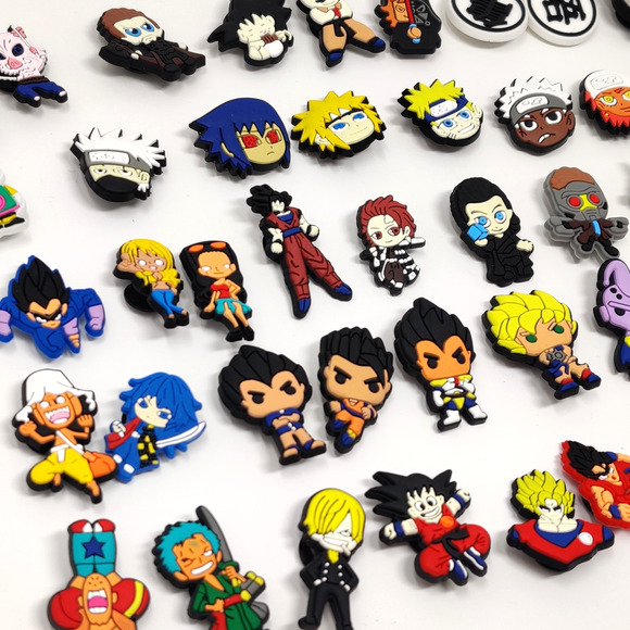 Lot of 62 Shoe Charms & Jibbitz for Crocs Marvel Anime Naruto Ghibli Funko Style - Picture 9 of 13